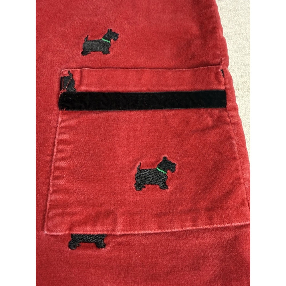 Vintage Lilly Pulitzer Dress Girls Size 5 Red Scotty Dog Pattern - Picture 4 of 9